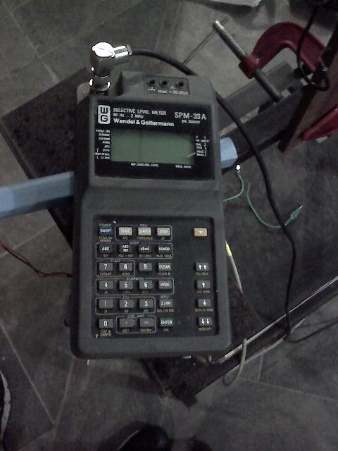 SLM W&G SPM33 usado nas medições de sinal